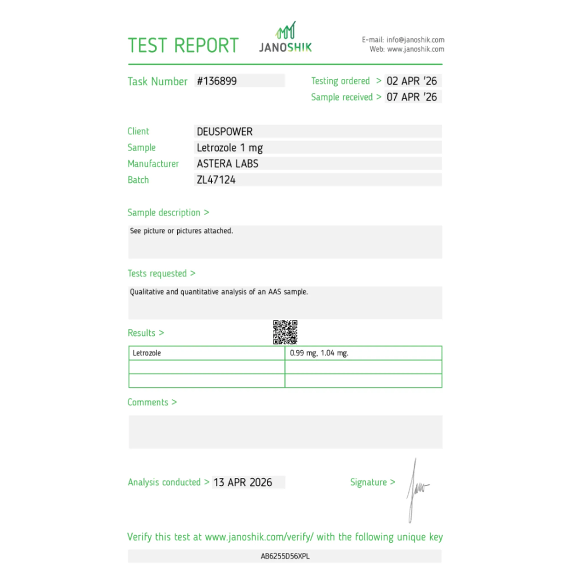 Letrozole, Astera Labs, Buy Steroids Online - helixamed.com