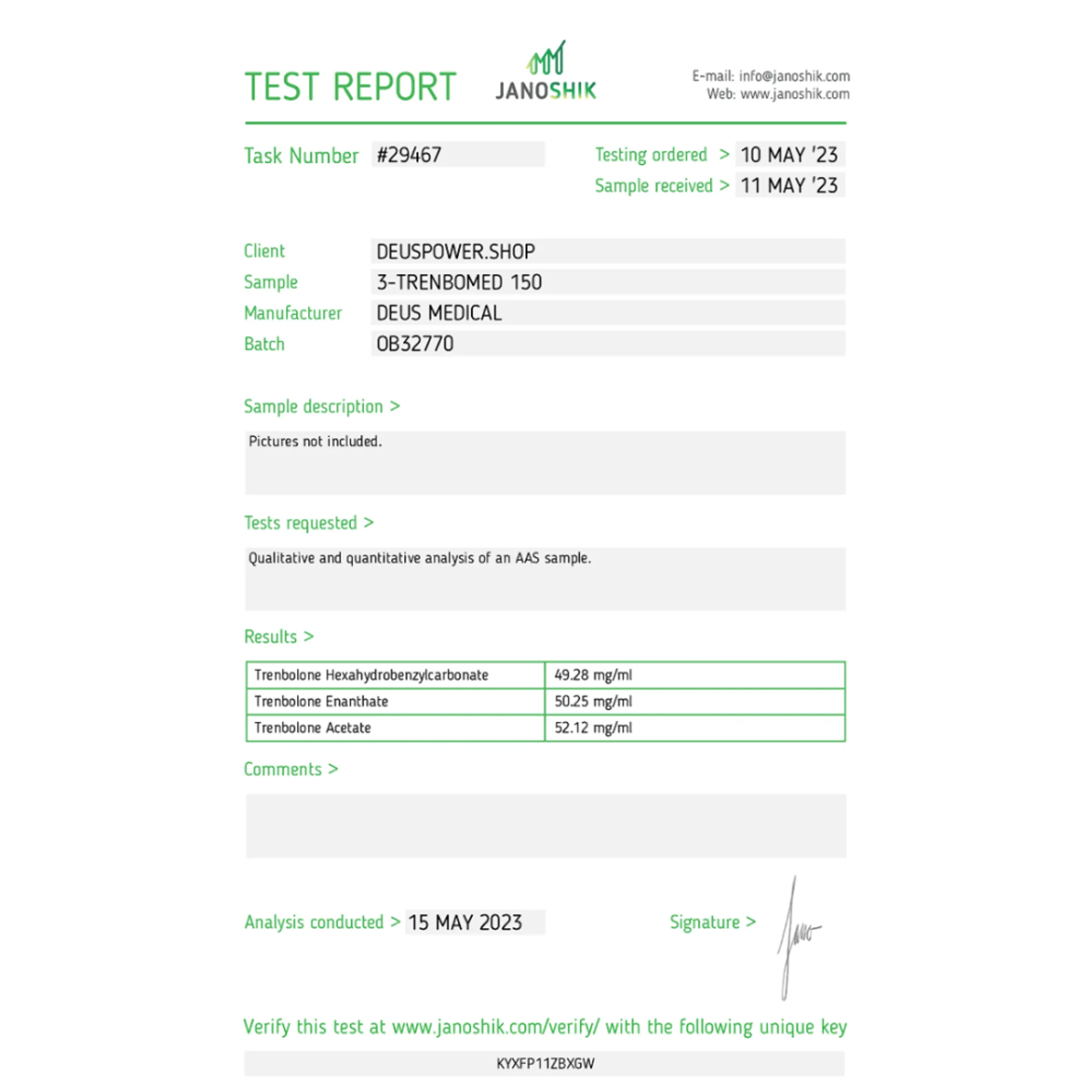 3-TRENBOMED 150 (Trenbolone Blend), Deus Medical, Buy Steroids Online - helixamed.com