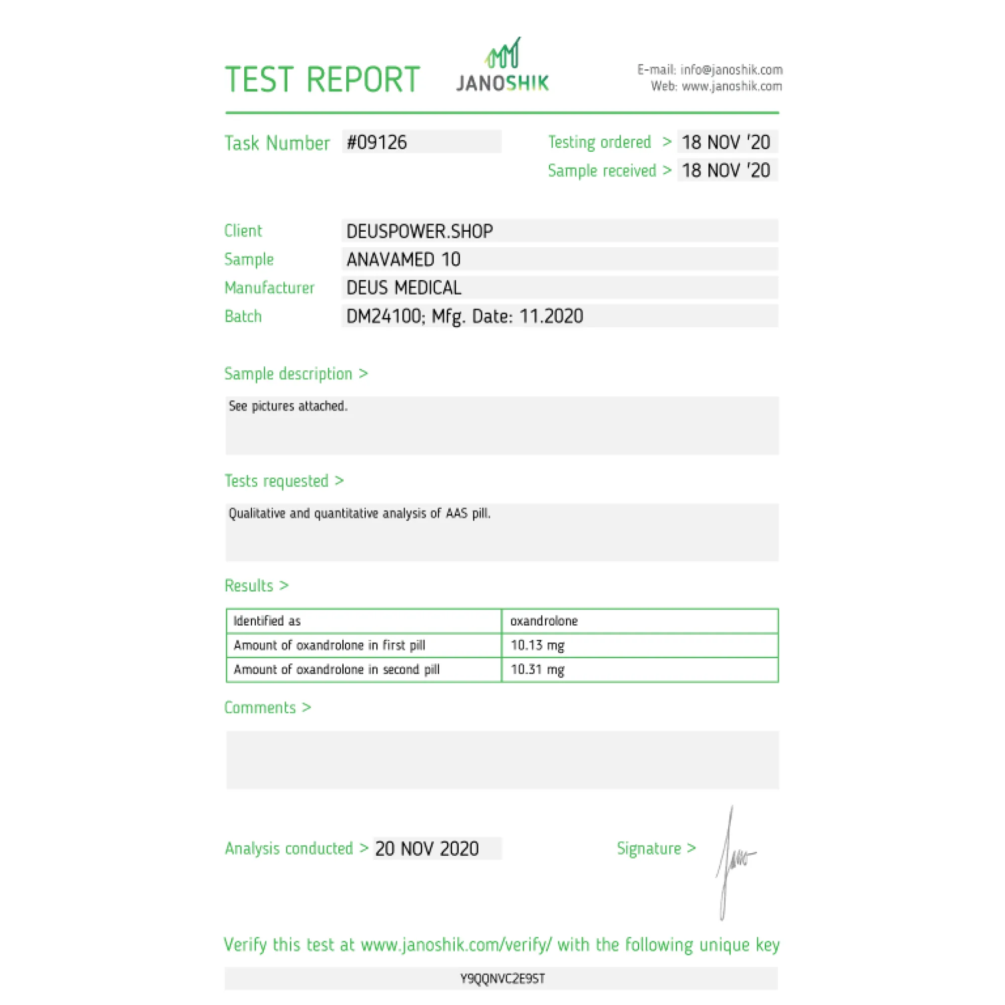 ANAVAMED 10 (Oxandrolon), Deus Medical, Kaufen Sie Steroide Online - helixamed.com