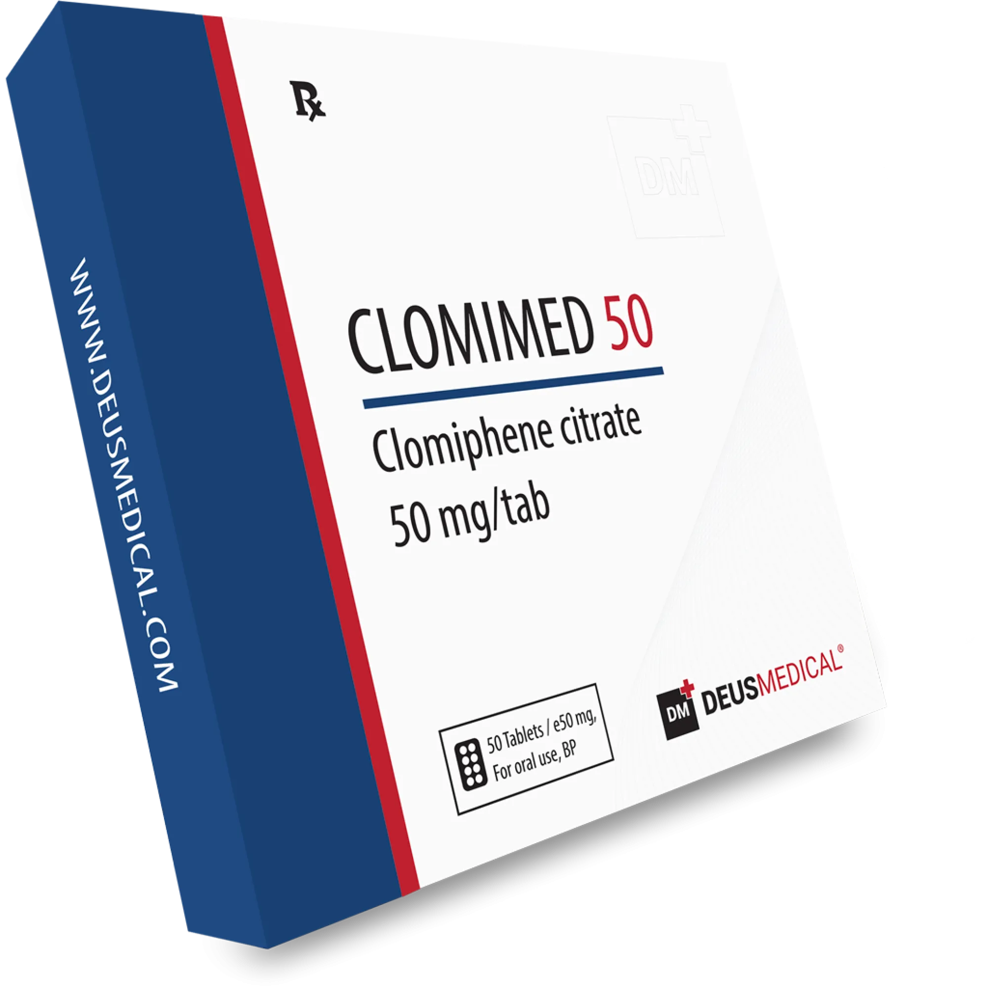 CLOMIMED 50 (Clomiphene Citrate), Deus Medical, Buy Steroids Online - helixamed.com