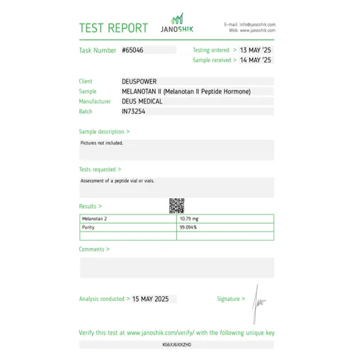 MELANOTAN II (Melanotan II Peptide Hormone)