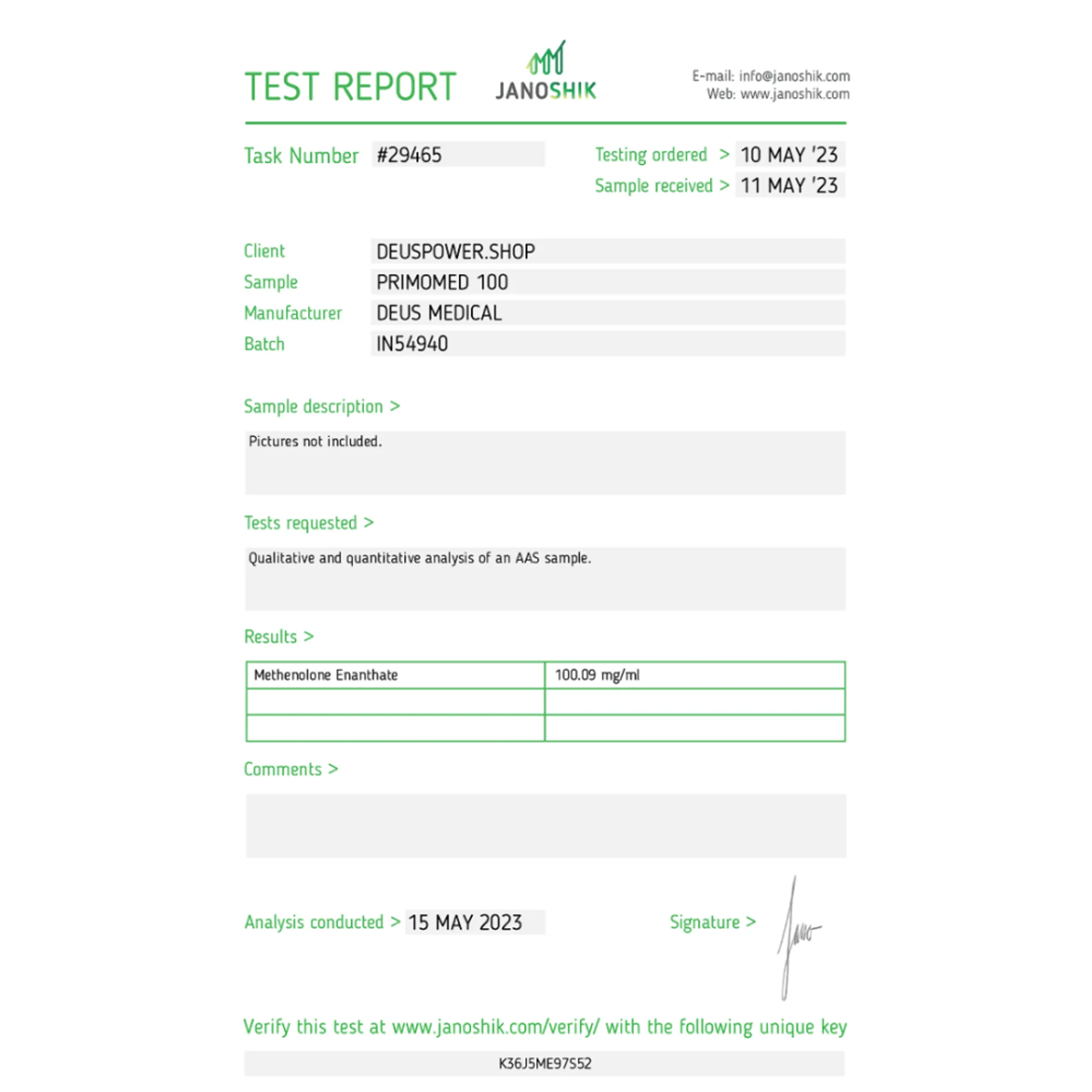 PRIMOMED 100 (Methenolone Enanthate), Deus Medical, Buy Steroids Online - helixamed.com