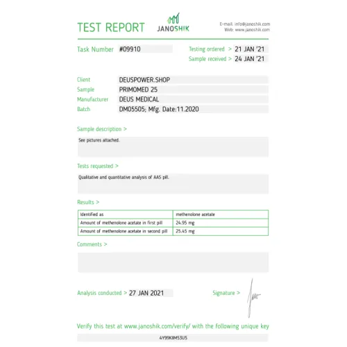 PRIMOMED 25 (Methenolone Acetat)
