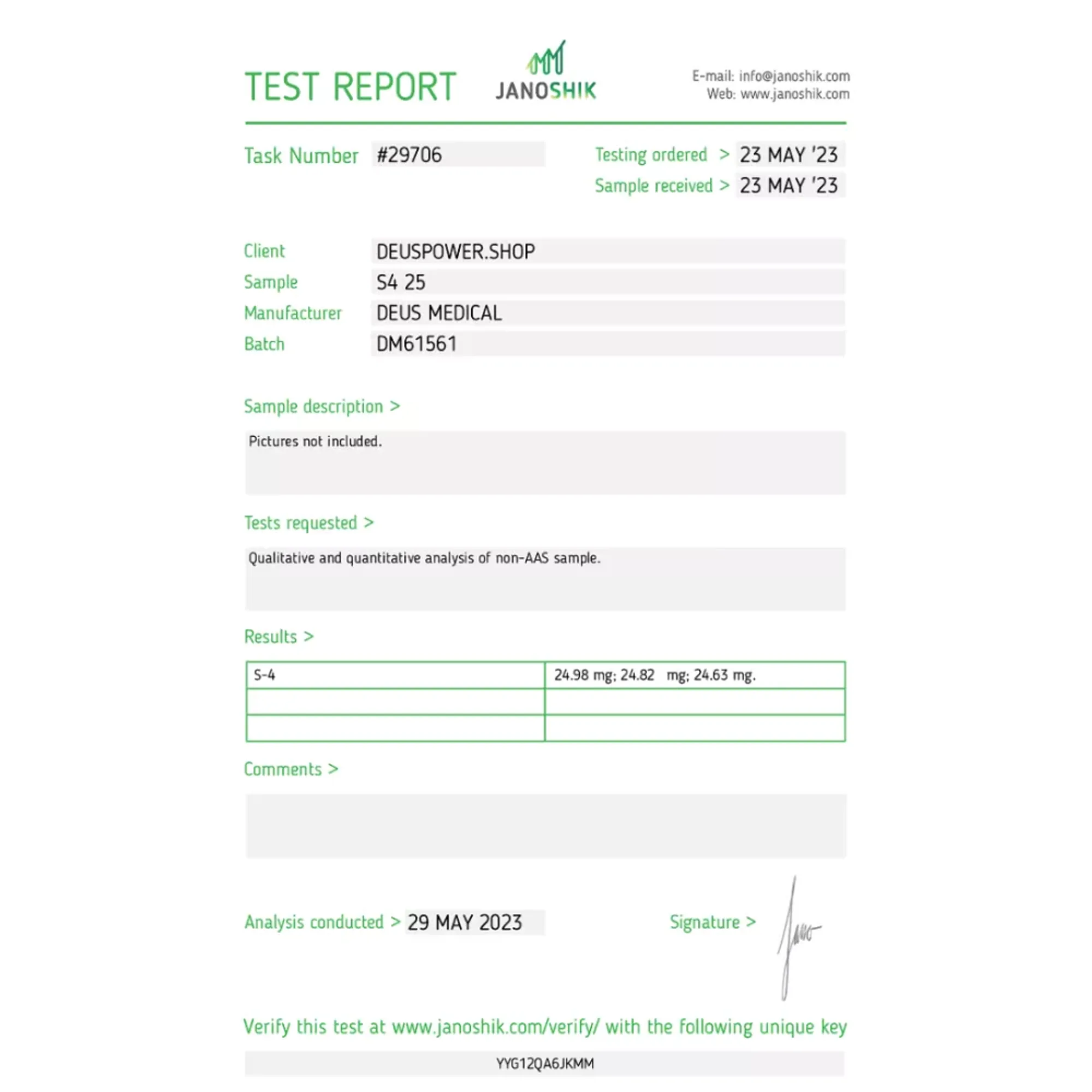 S4 25 (Andarine), Deus Medical, Buy Steroids Online - helixamed.com
