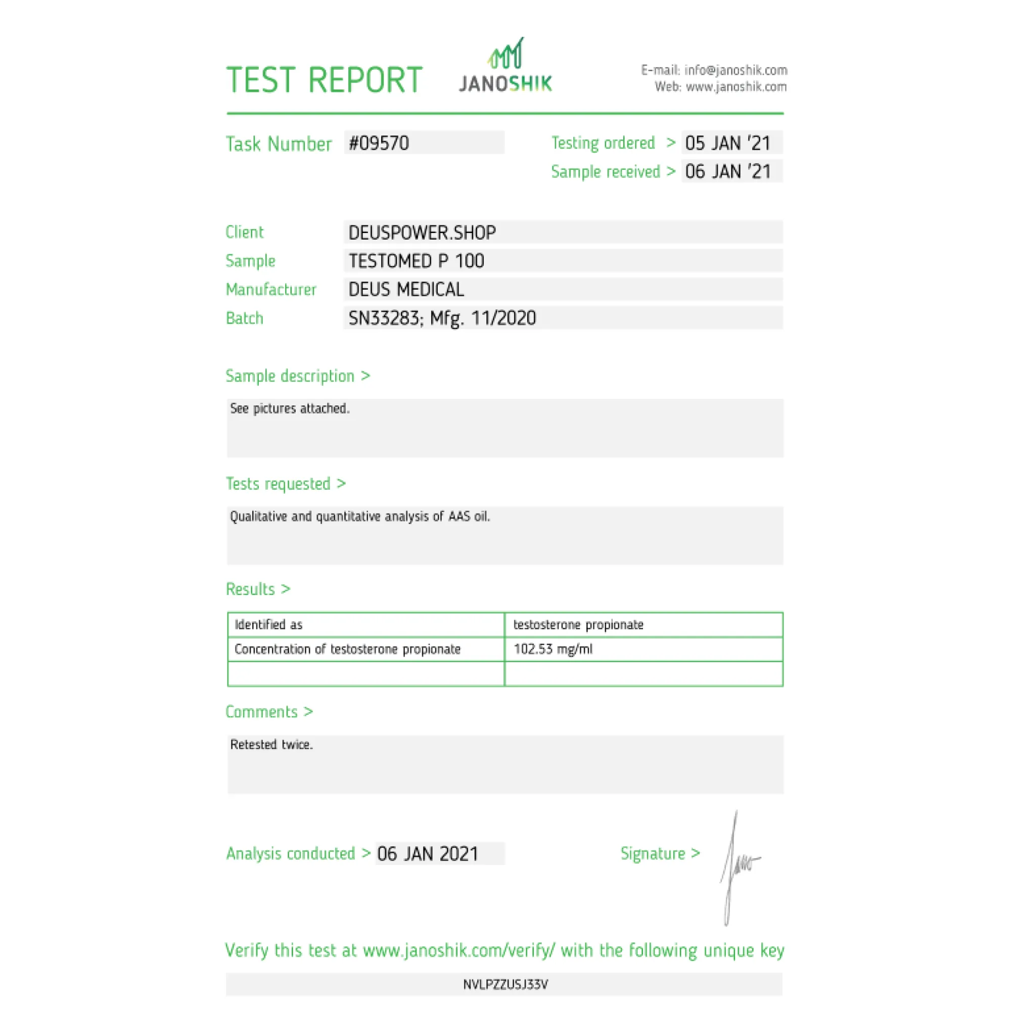 TESTOMED P 100 (Testosterone Propionate), Deus Medical, Buy Steroids Online - helixamed.com
