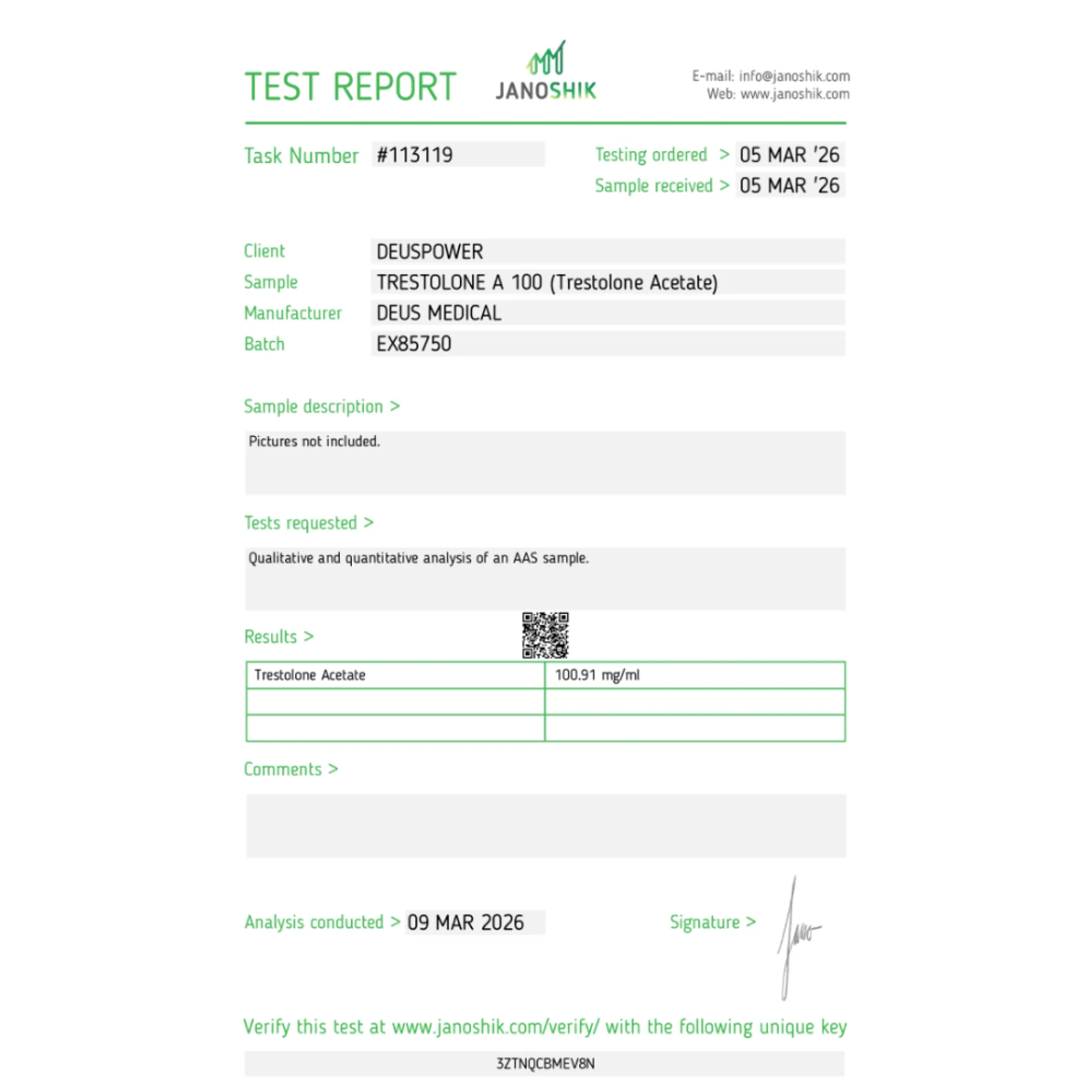 Ment for sale Trestolone A 100 trestolone acetate 100mg/ml injectable by HelixaMed