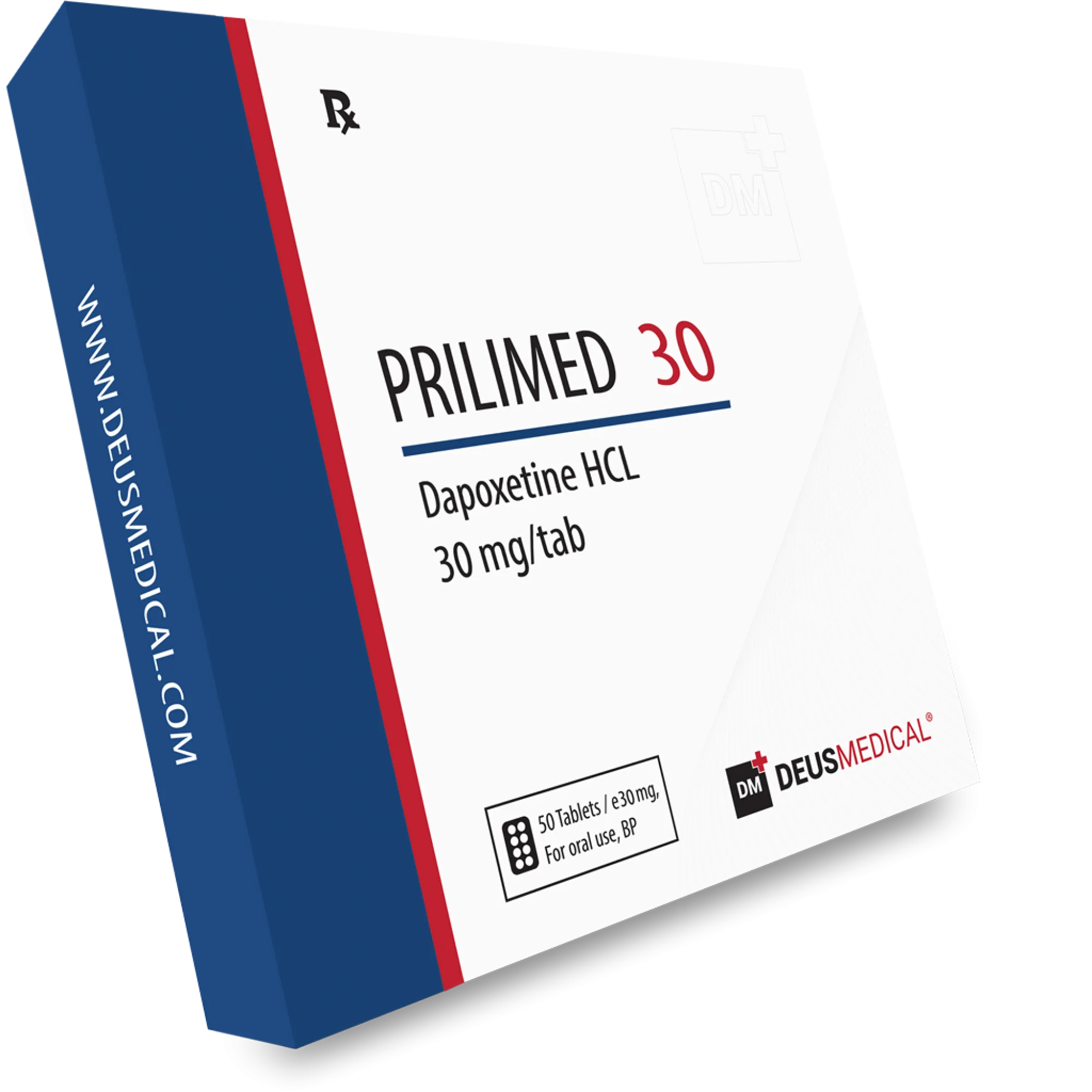 PRILIMED 30 (Dapoxetine HCL), Deus Medical, Buy Steroids Online - helixamed.com