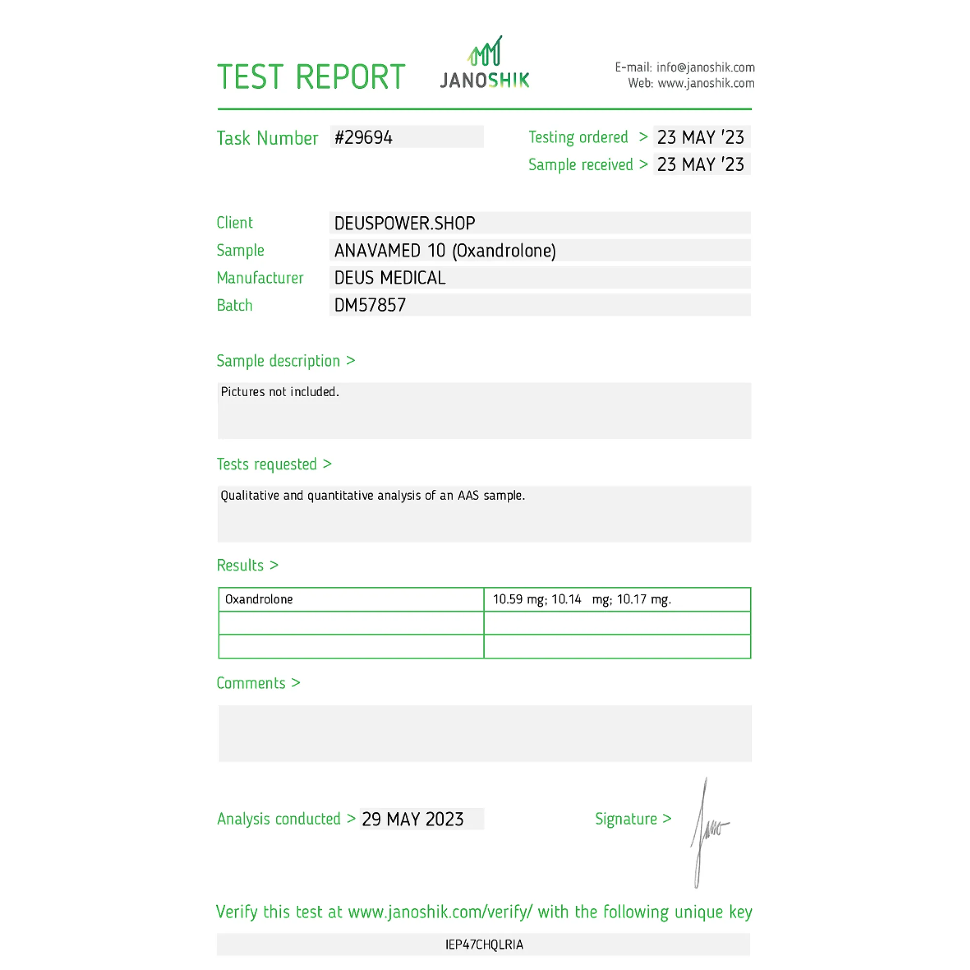 ANAVAMED 10 (Oxandrolon), Deus Medical, Kaufen Sie Steroide Online - helixamed.com