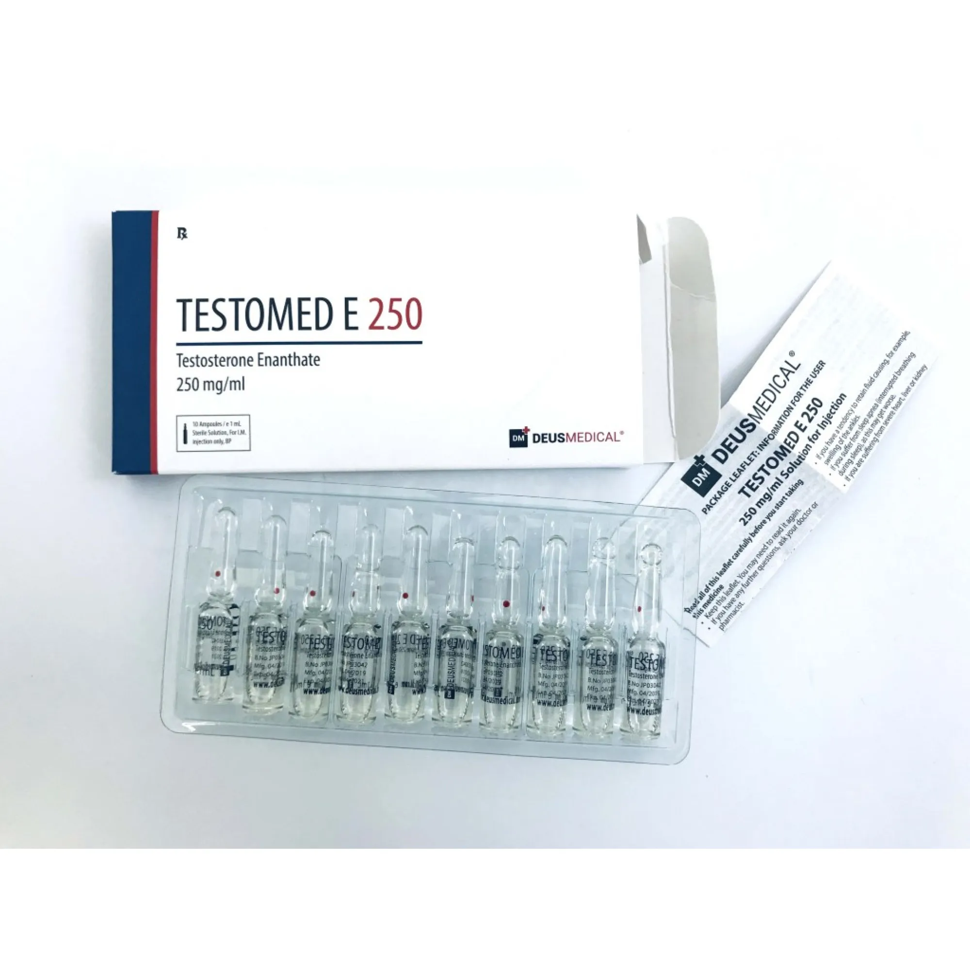 TESTOMED E 250 (Testosterone Enanthate), Deus Medical, Buy Steroids Online - helixamed.com